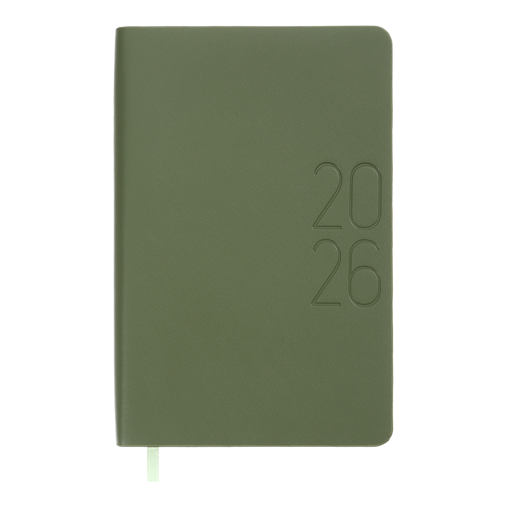 Щоденник данир 2026 MORANDI STYLE A6 зелений іскря