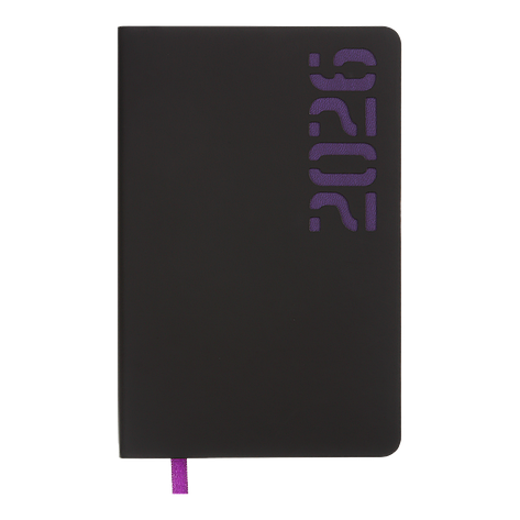 Щоденник датов 2026 NEON A6 фіолетовий штучшкіра, фото 1