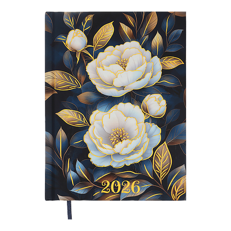 Щоденник данин поліграфічний FATTORE 2026 A5 Темносиній, фото 1