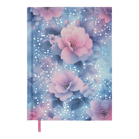 Щоденник недатов поліграфічний POSH A5 блакитний 336 стор, фото 1