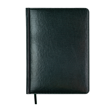 Щоденник недат BRAVO A5 зелений віск шкіра/поролон 336 стор., фото 1