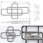 Cвітлодіодна люстра 90 Вт з пультом і мобільним додатком регулювання яскравості колір каркасу чорні-білий ESL-21679, фото 7