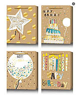 Пакет паперовий подарунковий 415х53х155см тиснення фольгою BM200060