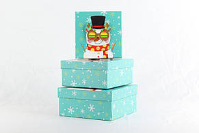 Коробки подарункові набір 3шт вкладені 1в1  розмір найбільшої 20х20х95см із 3D зображенням BM2