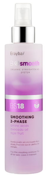 Двофазний спрей-кондиціонер Erayba Bio Smooth BS18 для випрямлення волосся (200мл.)