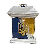 Лампадка скляна 75 година. (2 запаски) (35 см.) 1/4 (270)