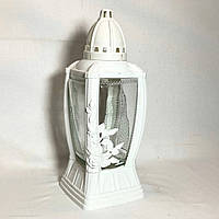 Лампадка пластикова/скляна без запаски (32 см) 1/13 (1014-1)