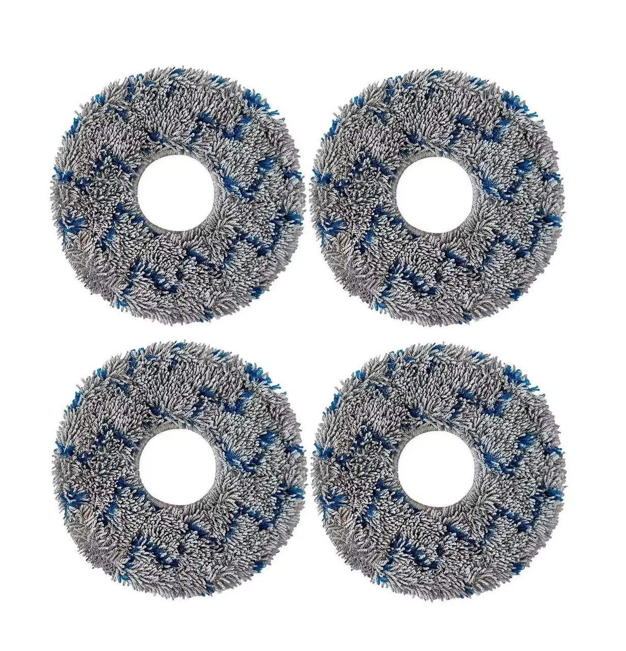 Мікрофіброві накладки (ганчірки) для пилососів Xiaomi Dreame Roborock Ecovacs / 4 шт