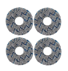 Мікрофіброві накладки (ганчірки) для пилососів Xiaomi Dreame Roborock Ecovacs / 4 шт