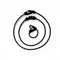 Еластик з карабінами та металевим затискачем