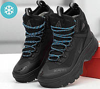 Зимові чоловічі кросівки-чоботи Nike ACG Air Zoom Gaiadome Gore-Tex теплі осінь-зима високі чорні. Фото наживо