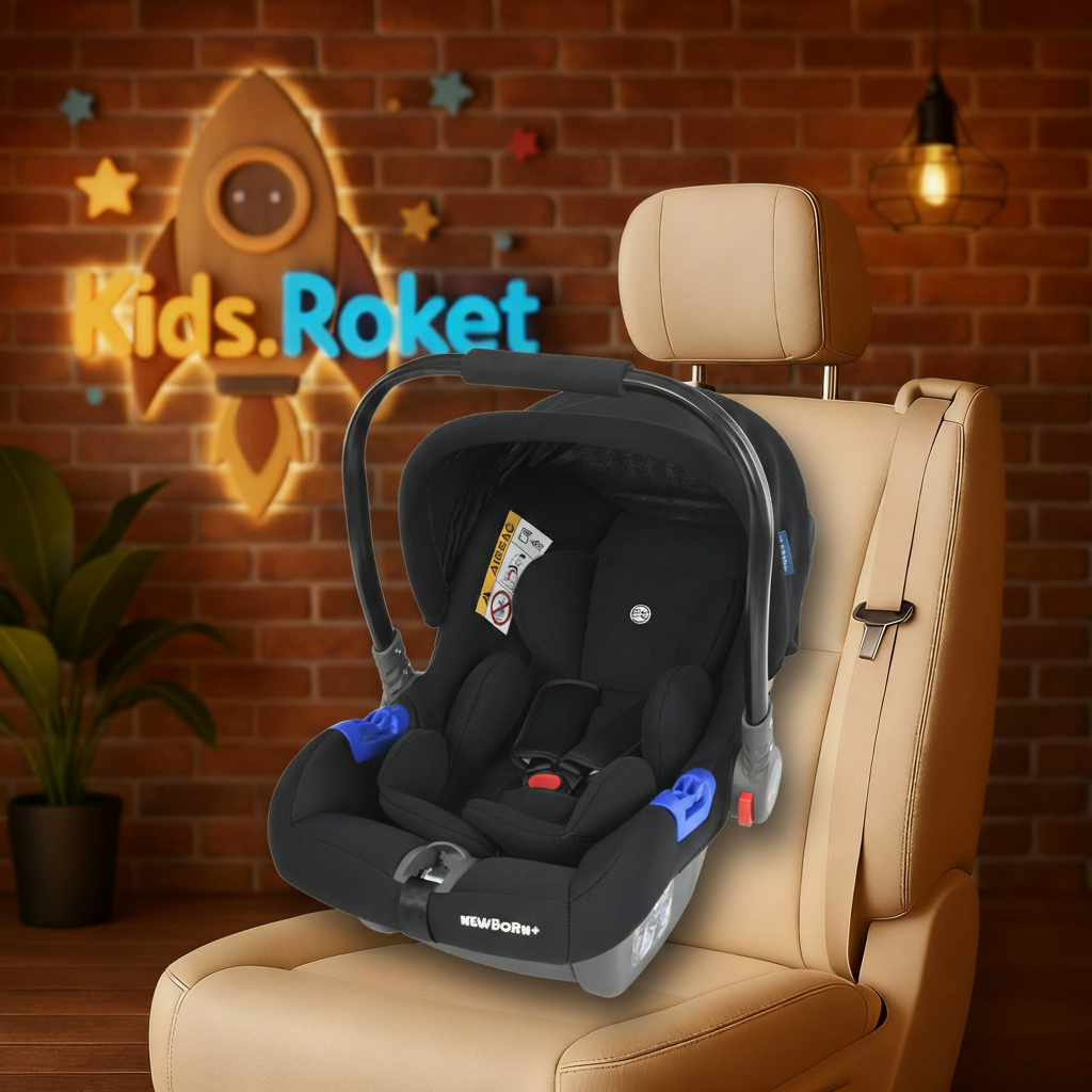 Дитяче автокрісло El Camino ME 1043 Newborn+ — 0–13 кг, встановлення назад, штатний ремінь, 3 положення висоти ременів, капюшон, фото 1