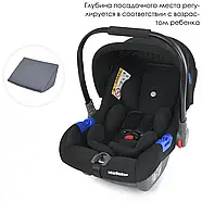 Дитяче автокрісло El Camino ME 1043 Newborn+ — 0–13 кг, встановлення назад, штатний ремінь, 3 положення висоти ременів, капюшон, фото 4