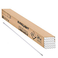 Набір лампа EVROLIGHT L-1500 6400K 24Вт G13 T8 трубчаста LED 25 шт