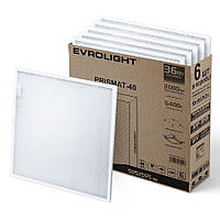 Набір світильник LED панель EVROLIGHT 36Вт PRISMAT-40 6400K 6шт