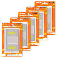 Набір 5 шт ліхтарик Євросвітло TR C323 накладний LED на батарейках