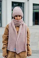 В'язаний комплект "Ульяна", колір пудра