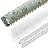 Світильник Євросвітло LED-SH2-40 2*1200 IP65 з лампами 18Вт 6400К