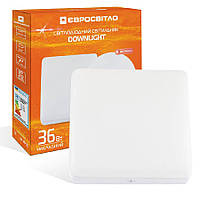 Світильник точковий накладний Євросвітло 36Вт квадрат LED-SS-220-36 6400К без рамки