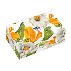 Серветки косметичні «Будь Ласка Магія квітів» двошарові, 200 шт — м’які серветки для дому, офісу та салонів краси