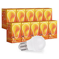 Набір Лампа світлодіодна Євросвітло 7Вт 4200К P-7-4200-27 Е27 10шт