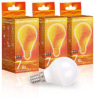 Набір Лампа світлодіодна Євросвітло 7Вт 4200К P-7-4200-14 Е14 3шт