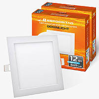 Набір світильник точковий врізний Євросвітло 12Вт квадрат LED-S-170-12 4200К 2шт