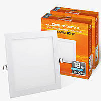 Набір світильник точковий врізний Євросвітло 18Вт квадрат LED-S-225-18 4200К 2шт