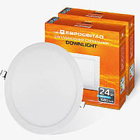 Набір світильник точковий врізний Євросвітло 24Вт коло LED-R-300-24 4200К 2шт