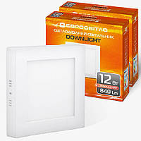 Набір світильник точковий накладний Євросвітло 12Вт квадрат LED-SS-170-12 4200К 2шт
