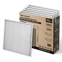 Набір Світильник LED ЄВРОСВІТЛО 36Вт 4000К універсальний/призма 6шт