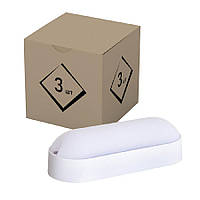 Набір світильник LED накладний Євросвітло 8Вт овал CL-V1 6400K IP65 3шт