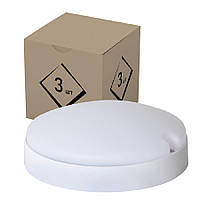 Набір світильник LED накладний Євросвітло 18Вт коло CL-R1 6400K IP65 3шт