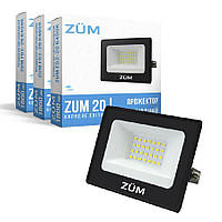 Набір прожектор світлодіодний ZUM F02-20 6400K 3шт
