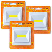 Набір 3 шт ліхтарик Євросвітло TR C322 накладний світлодіодний на батарейках