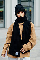 В'язаний комплект "Вельяна", колір чорний