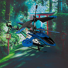 Радіокерований вертоліт 4DRC M5 Blue з LED-підсвіткою і стабілізацією, фото 2