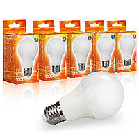 Набір Лампа світлодіодна Євросвітло 10Вт 4200К A-10-4200-27 Е27 5шт