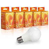 Набір Лампа світлодіодна Євросвітло 12Вт 4200К A-12-4200-27 Е27 5шт