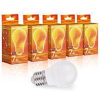 Набір Лампа світлодіодна Євросвітло 7Вт 4200К P-7-4200-27 Е27 5шт