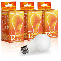 Набір Лампа світлодіодна Євросвітло 12Вт 4200К A-12-4200-27 Е27 3шт
