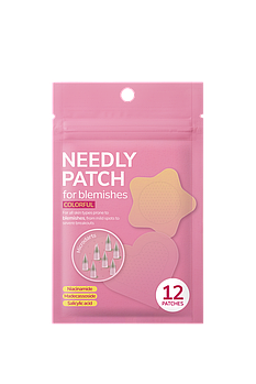 Мікроголкові патчі від висипів Needly Patch for blemishes colorful 12 шт.