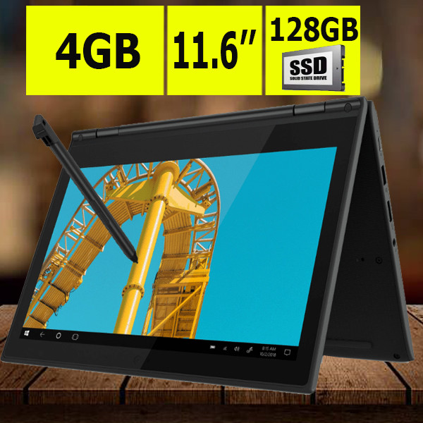 Сенсорний ноутбук LENOVO 300E G2 2-in-1 Pentium N5000 11.6'' 4GB DDR4 128GB SSD