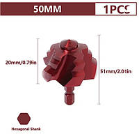 Свердло для пластикових труб 50 мм ступінчасте свердло ПВХ фітингів модернізоване червоне