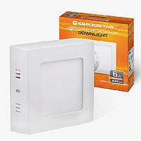 Світильник точковий накладний Євросвітло 6Вт квадрат LED-SS-120-6 6400К