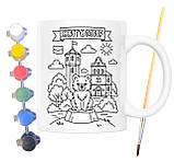 Набір для творчості кружка розмальовка місто Житомир 330 мл біла (КР0083), фото 2