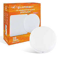 Світильник точковий накладний Євросвітло 18Вт коло LED-SR-120-18 6400К без рамки