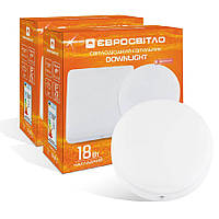 Світильник точковий накладний Євросвітло 18Вт коло LED-SR-120-18 4200К без рамки 2 шт
