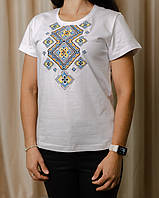 Футболка з вишивкою жіноча Етніка, футболка вишивка,футболка вишиванка біла