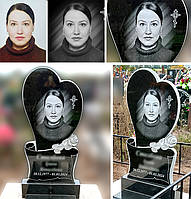 Памятник для женщины в виде сердца 3